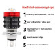 Світлодіодна лінза H4, ангельське око Red Ring, (Білий, жовтий, стробоскоп) 12V