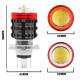 Світлодіодна лінза H4, ангельське око Red Ring, (Білий, жовтий, стробоскоп) 12V