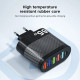 Зарядний пристрій 65W, 3.5A 6 в 1 5USB 1PD / QC3.0 Білий. ТОП