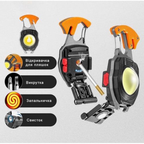 Багатофункціональний LED ліхтарик X-Balong BL-W5147, 7 режимів, Акумулятор. Type C