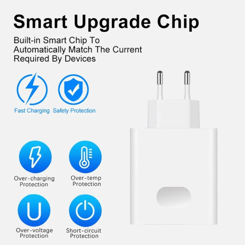 Зарядка для смартфона 66W 6A + кабель USB Type C