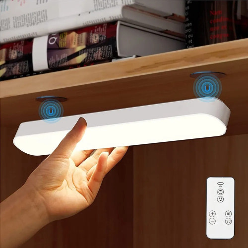 Світильник LED акумуляторний з пультом 26 см, 3 режими, 4000 mAh, регулювання яскравості, магніт