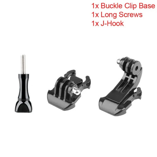 Кріплення для GoPro 3в1 з гвинтом та J-Hook