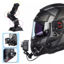 Кріплення GoPro екшн камери на підборіддя або шолом мотоцикла, подовжувач, Чорний