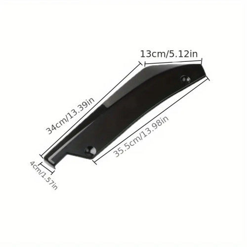Накладка переднього бампера універсальна 2шт, 48*14.5*4.5cm, Black