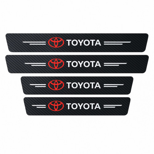Плівка захисна на пороги Toyota – Карбон 4D (набір 4 шт)