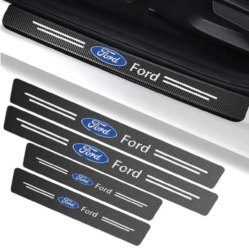 Плівка захисна на пороги Ford – Карбон 4D (набір 4 шт)