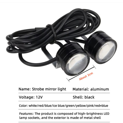 LED вогні 20 мм – супер яскраві DRL, протитуманні та сигнальні (2 шт White)